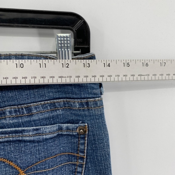 Warehouse One Jeans Women's Size 26 Mid Rise Flare Leg Blue Denim 5 Pocket - Picture 11 of 14